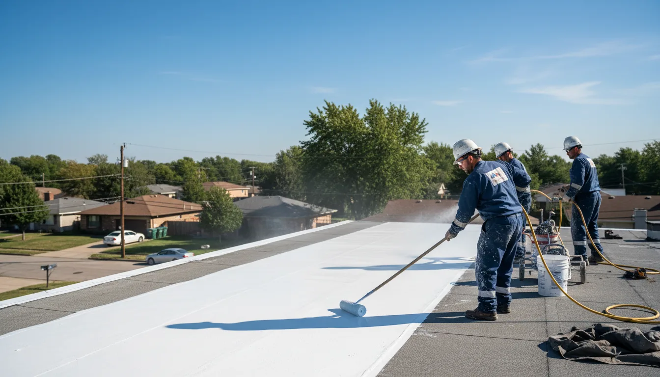 Commercial roof coating in Brushton, NY near me